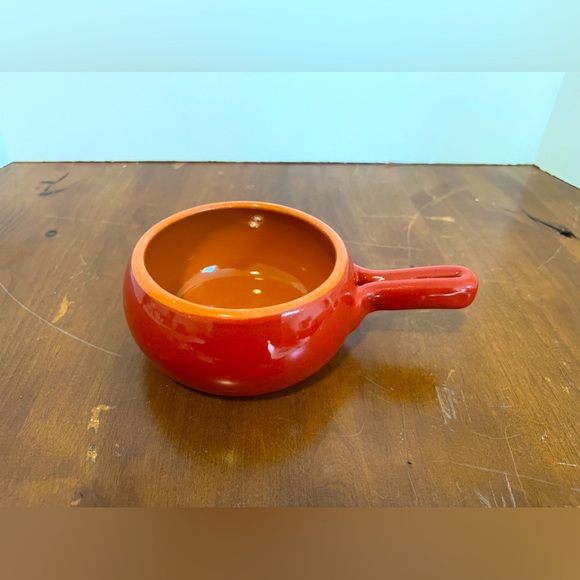 VTG De Silva Terracotta Handled Chili/Onion Soup Bowls Made in Italy. Set Of 3 - Picture 11 of 15